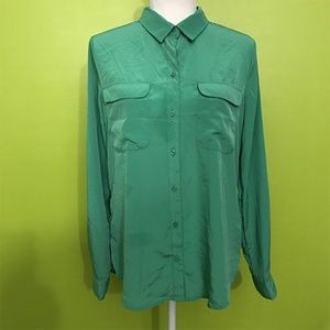 Old Navy Collar Button Down Front Pockets Top M